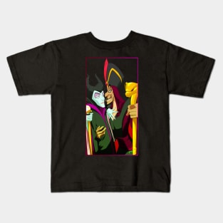 Maleficent and Jafar Kids T-Shirt